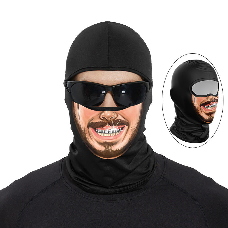 Cycling Windproof Hood Summer Sunscreen Ice Silk Fabric Men's and Women's Lightweight Windproof