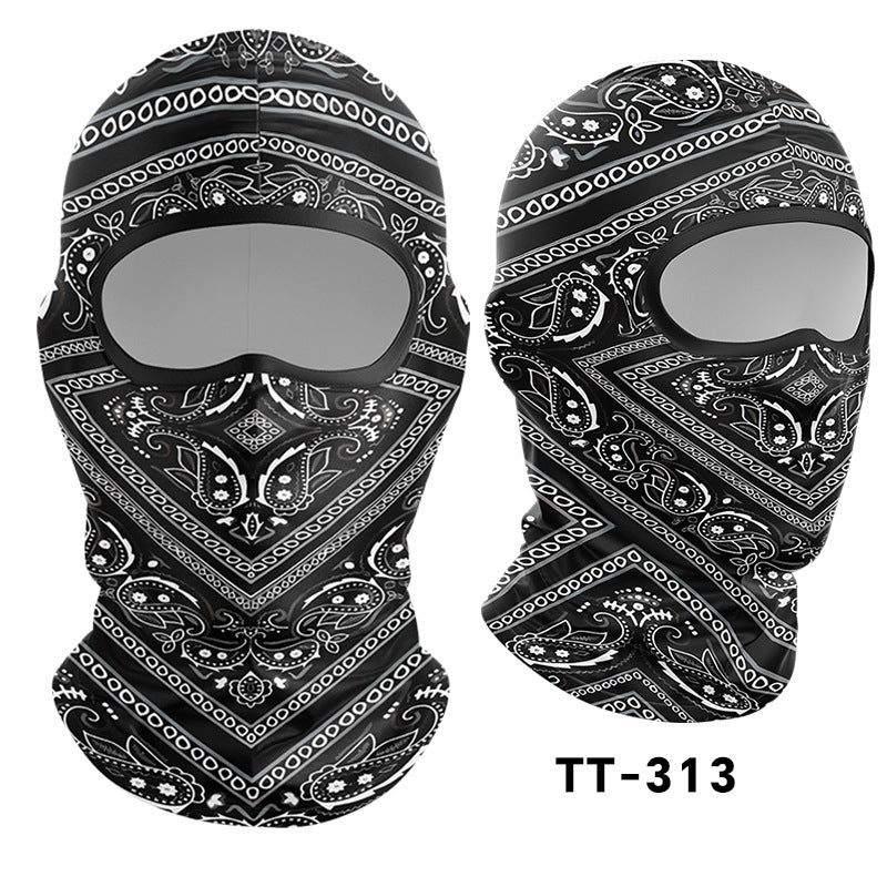 Cycling Windproof Hood Sunscreen Mask Scarf Integrated Lining