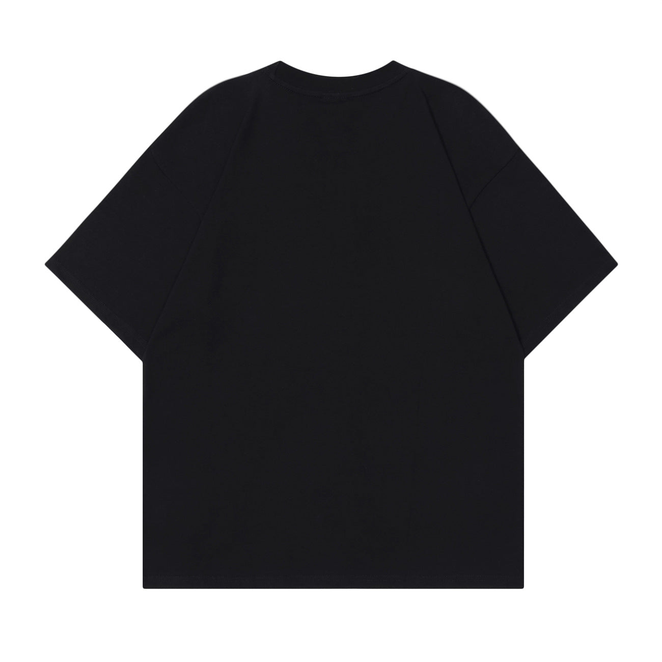 Unisex T-shirts Summer Men's and Women's Street Color Burger Loose Short Sleeve T-Shirt