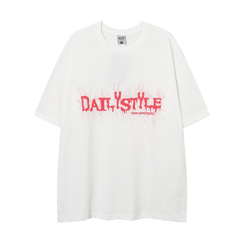 Camisetas streetwear Summer Vintage Loose Short Sleeve T-Shirt