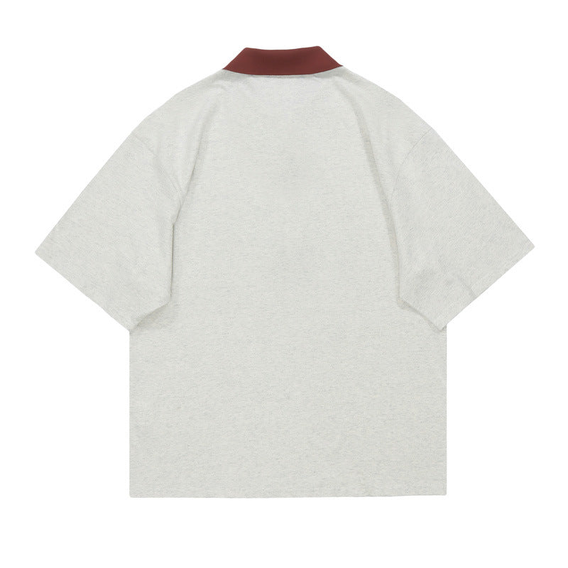 Vice streetwear loose lapel polo shirt T-Shirts
