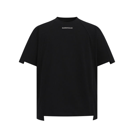 Unisex T-shirts Summer Embroidery Men's Loose Short Sleeve T-Shirt