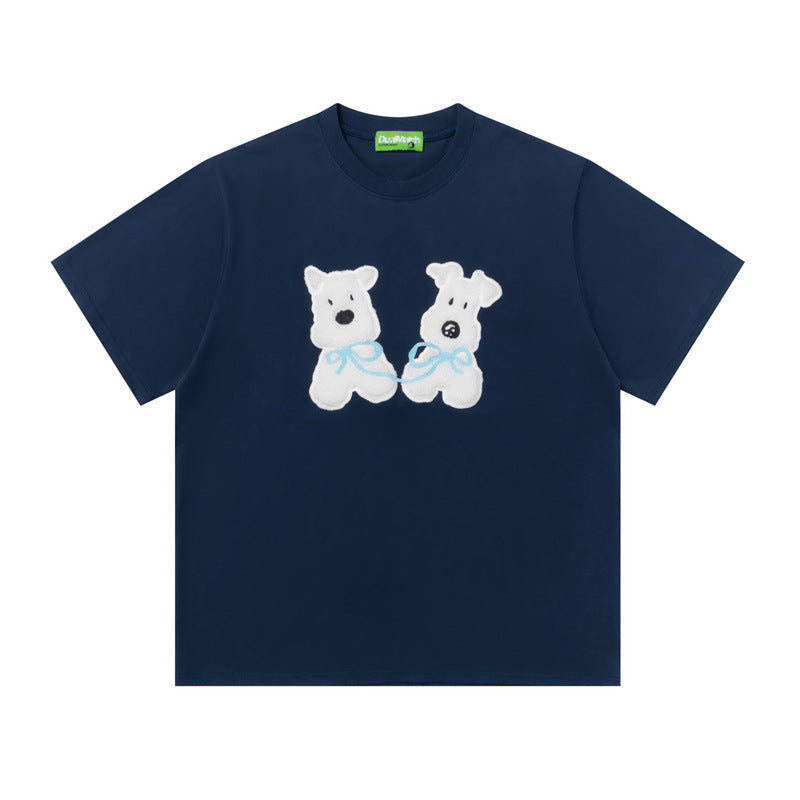 Hip Hop Shirts For Boys Embroidered Short Sleeve T-Shirt