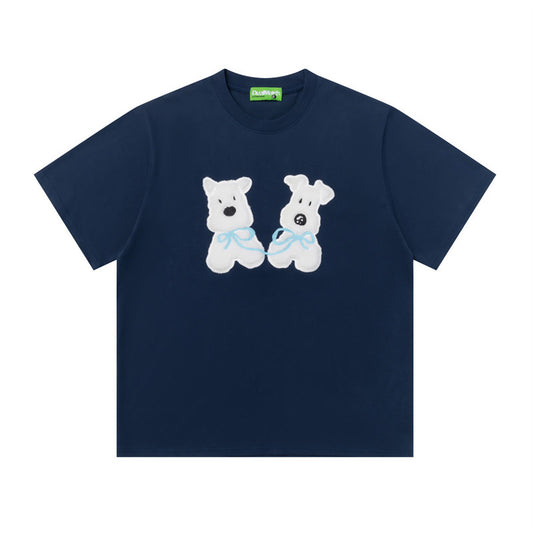 Hip Hop Shirts For Boys Embroidered Short Sleeve T-Shirt