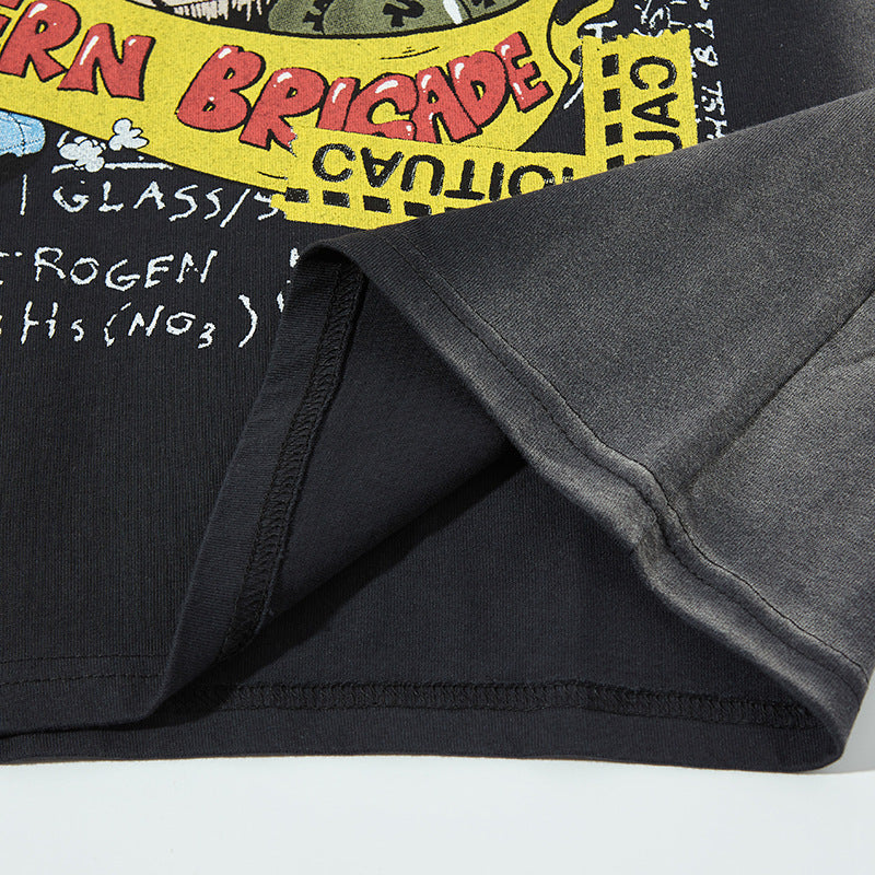 Nyc T Shirt Hip Hop Crew Neck Short Sleeve T-Shirt Oversize T-Shirt