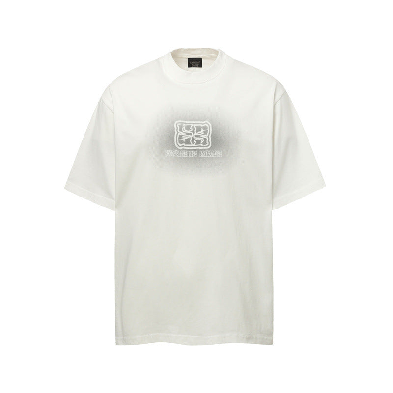 Casual Street Wear High Neck Loose Short Sleeve T-Shirt