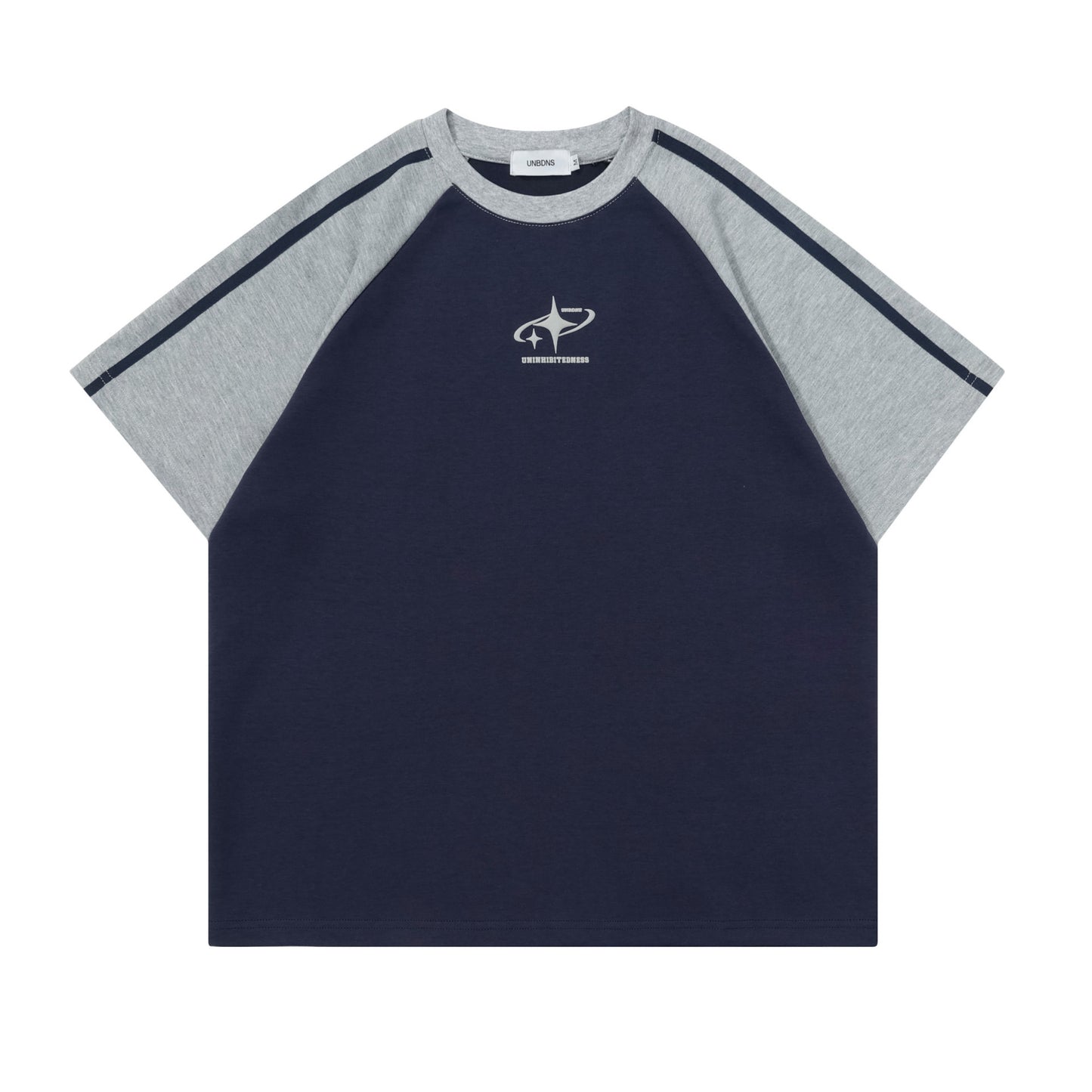 Unisex T-shirts Summer Splicing Color Men's Loose Short Sleeve T-Shirt