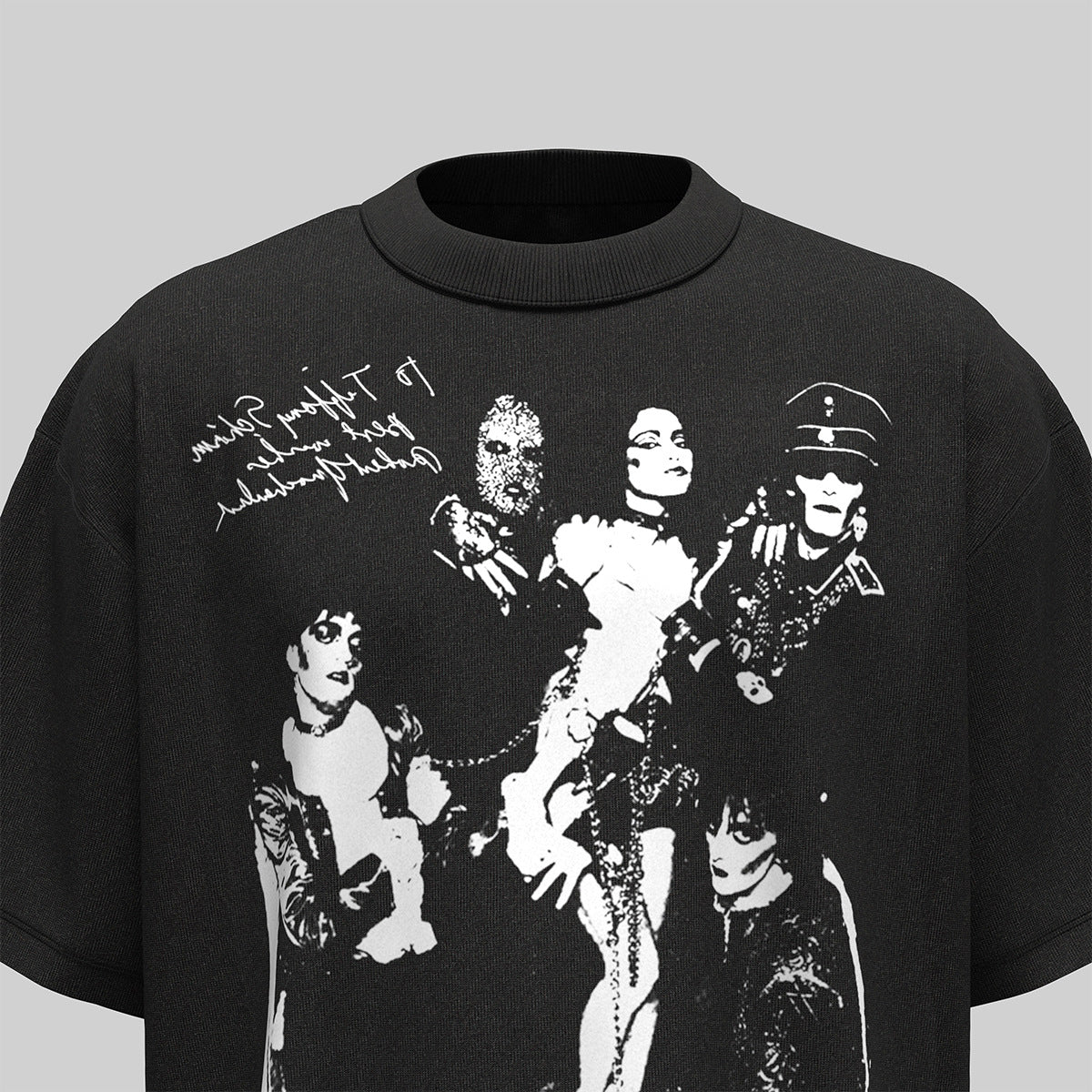 Hustle vintage summer hip hop character print t-shirt