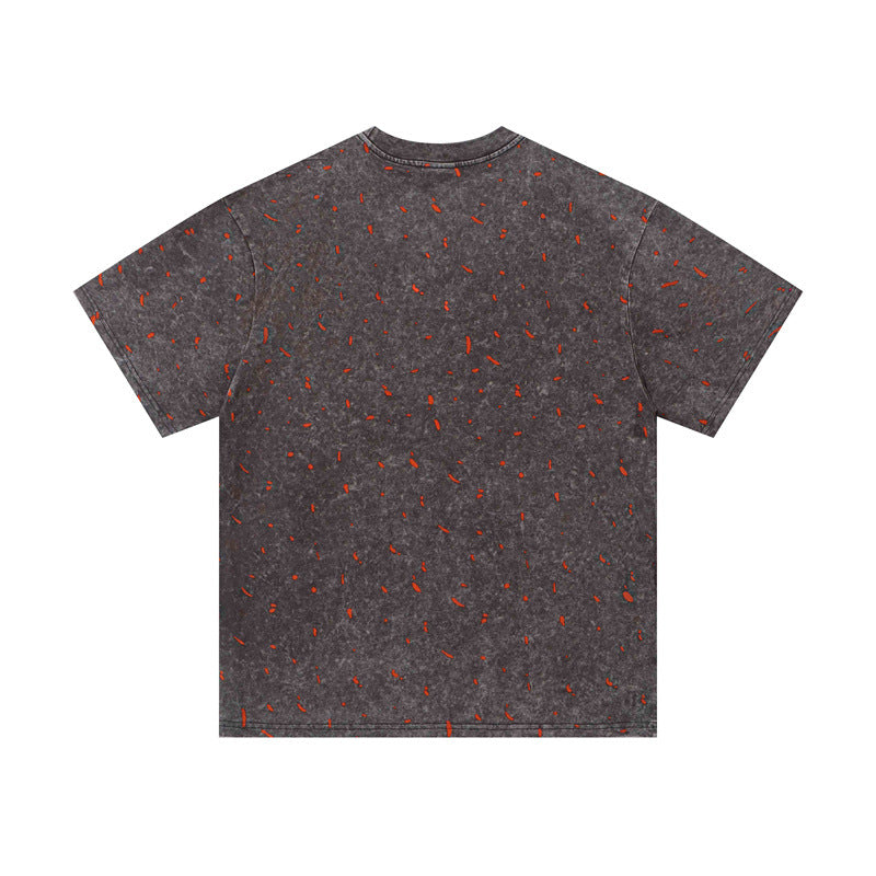 US drip outfits Summer Vintage Casual Loose Short Sleeve T-Shirts