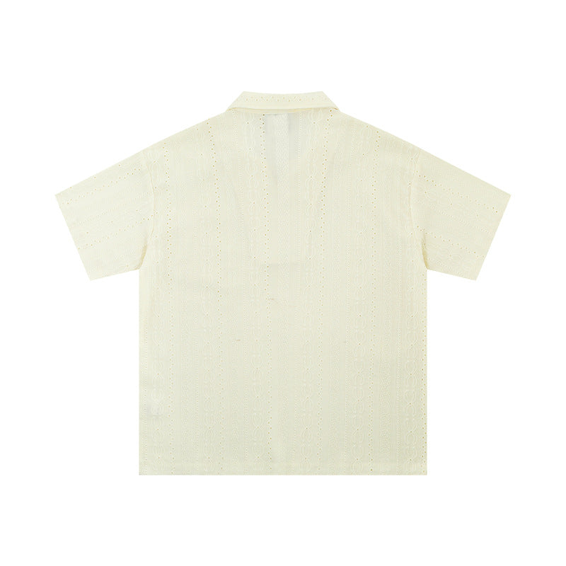 Hip Hop Shirts For Boys Summer, Lapel Short Sleeve POLO Shirt Casual Top