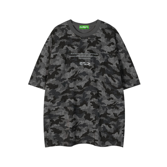 Vintage tarz t-shirt embroidered short-sleeved t-shirt summer loose casual top