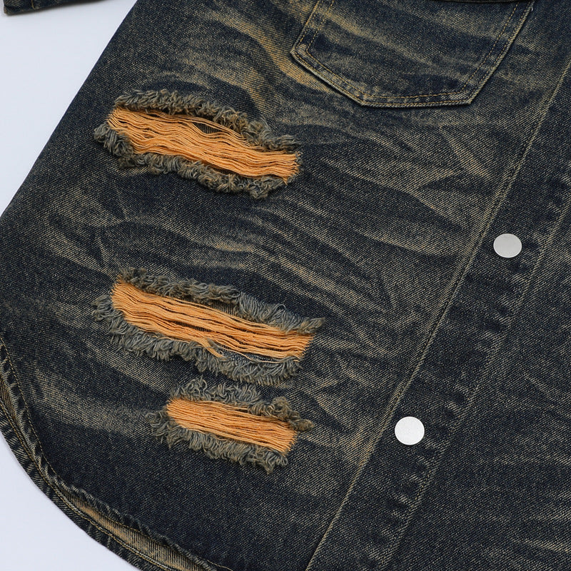 Stone Wash T shirt vintage old jeans