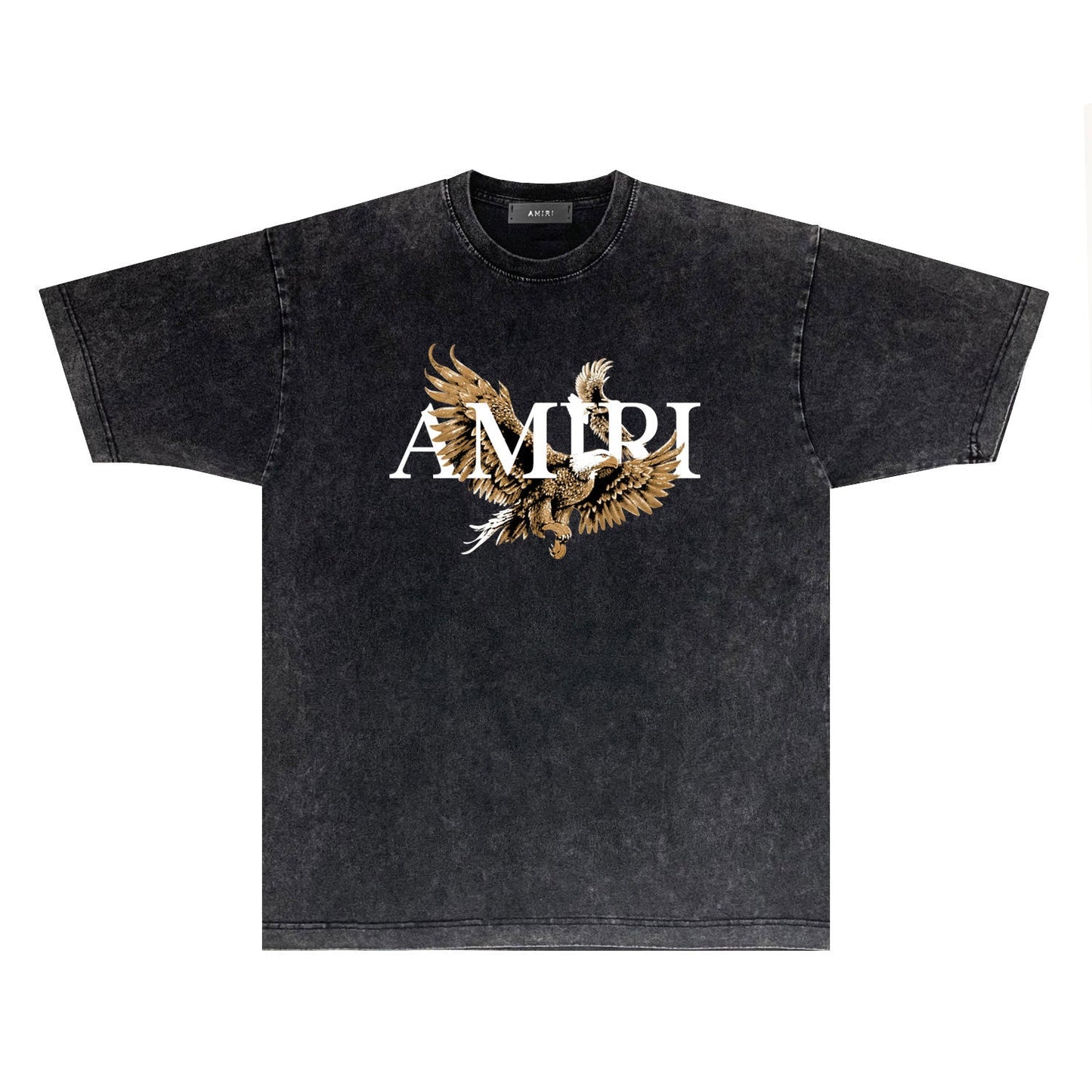 Amiri T-shirt Washed and Worn Retro Short Sleeve T-shirt