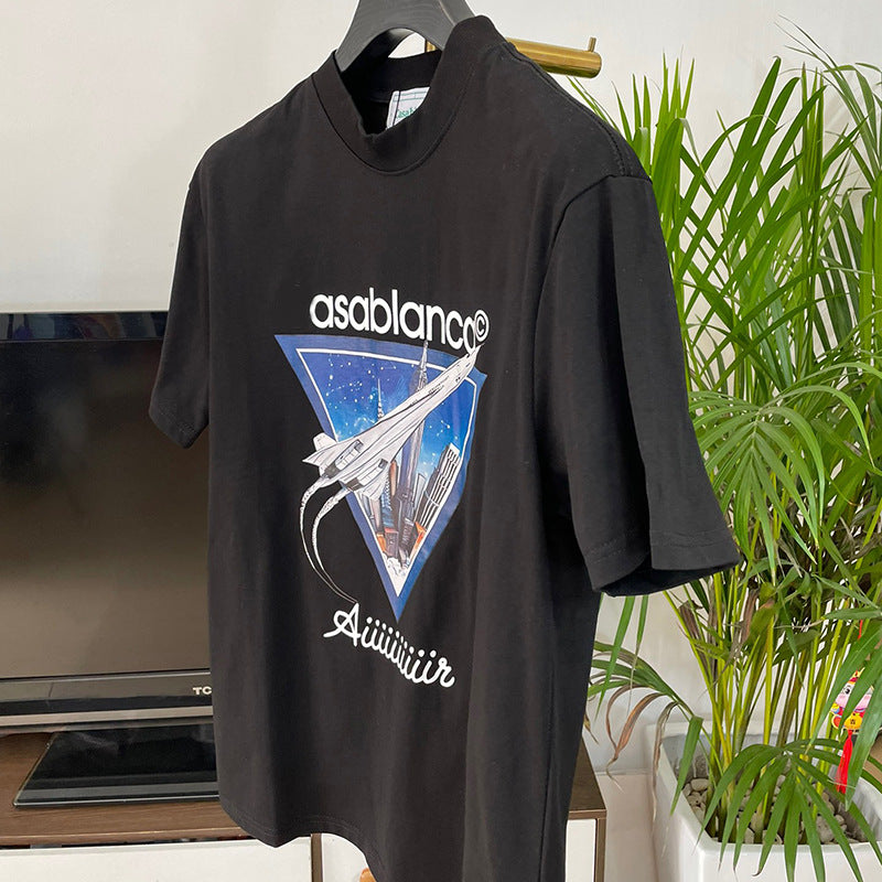 East Coast Shirts Summer Casual Crew Neck Short Sleeve Men's T-Shirt Top