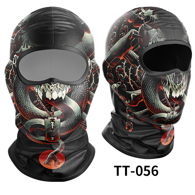 Cycling Windproof Hood Ice Silk Headgear Men's Lined Cap