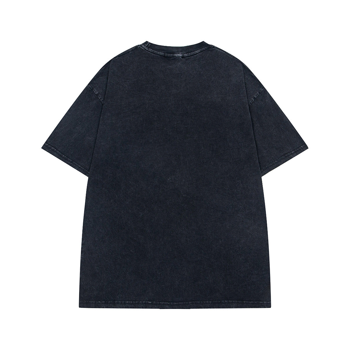 Retro Style Shirt For Men Summer Vintage Graffiti Print Washed T-Shirt Short Sleeve