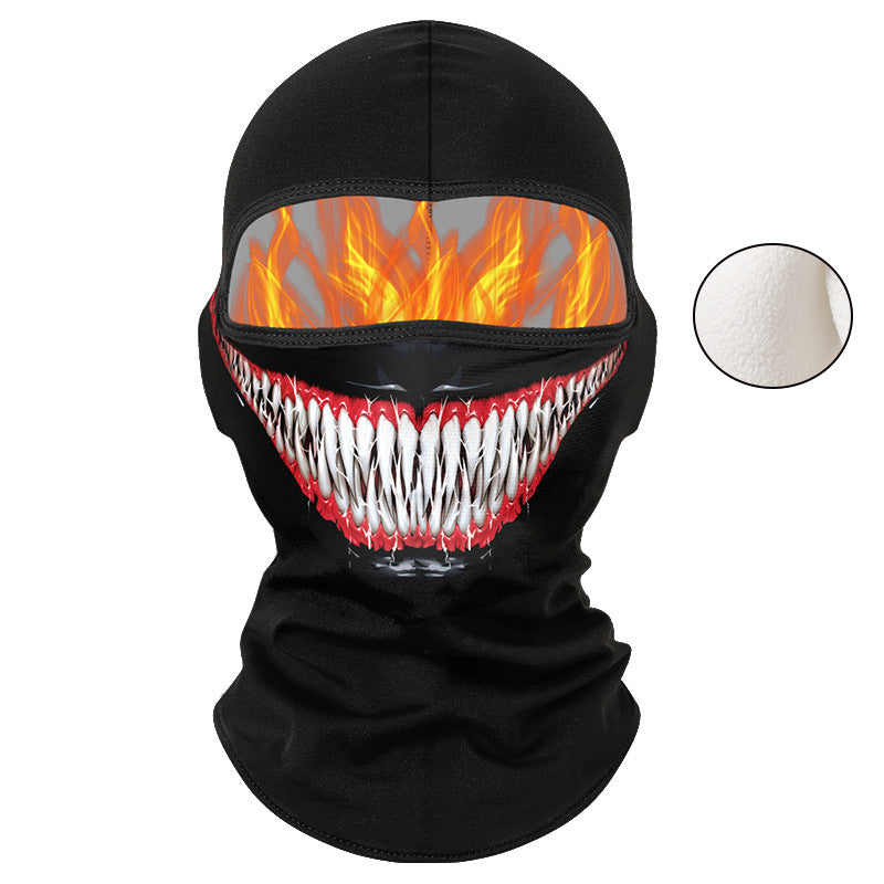 Cycling Windproof Hood Autumn and Winter Fleece Warm and Cold Hat