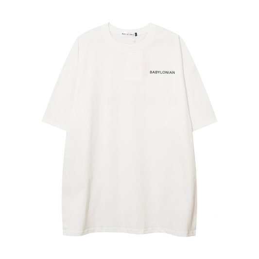 Vintage Tišö Rt Letter Print Short Sleeve T-Shirt