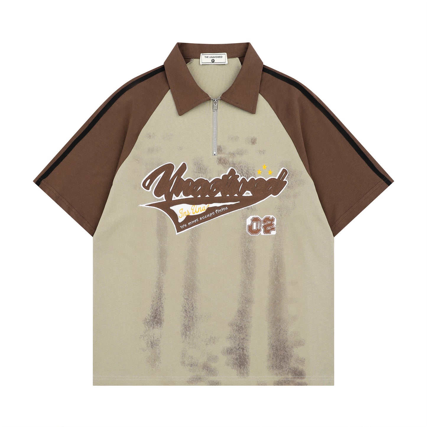 Hip Hop Clothing Summer Vintage Embroidered POLO Shirt Lapel T-Shirt