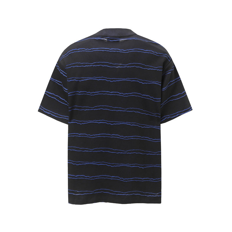 Stone Wash T shirt Short Sleeve T-Shirt Loose Casual Top