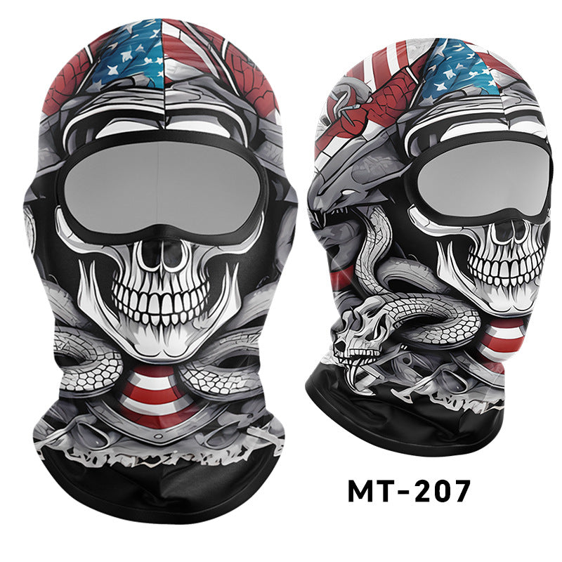 Cycling Windproof Hood Breathable Sunscreen Windproof Men's and Women's Ice Silk Fabric Lining Cap
