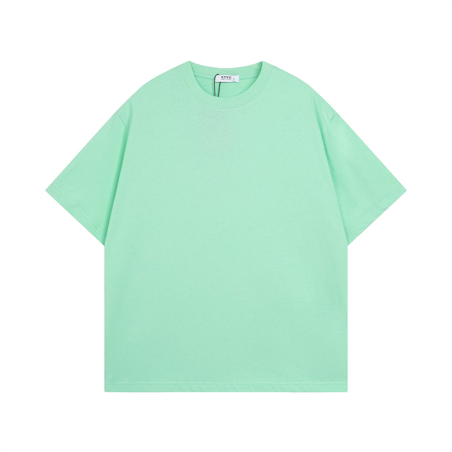 USA Vintage T-Shirt Solid Color Cotton Men's and Women's Summer Loose