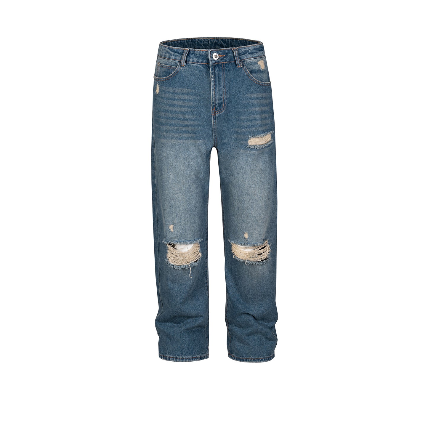 Rock Revival Jeans Trousers Ripped Straight Jeans