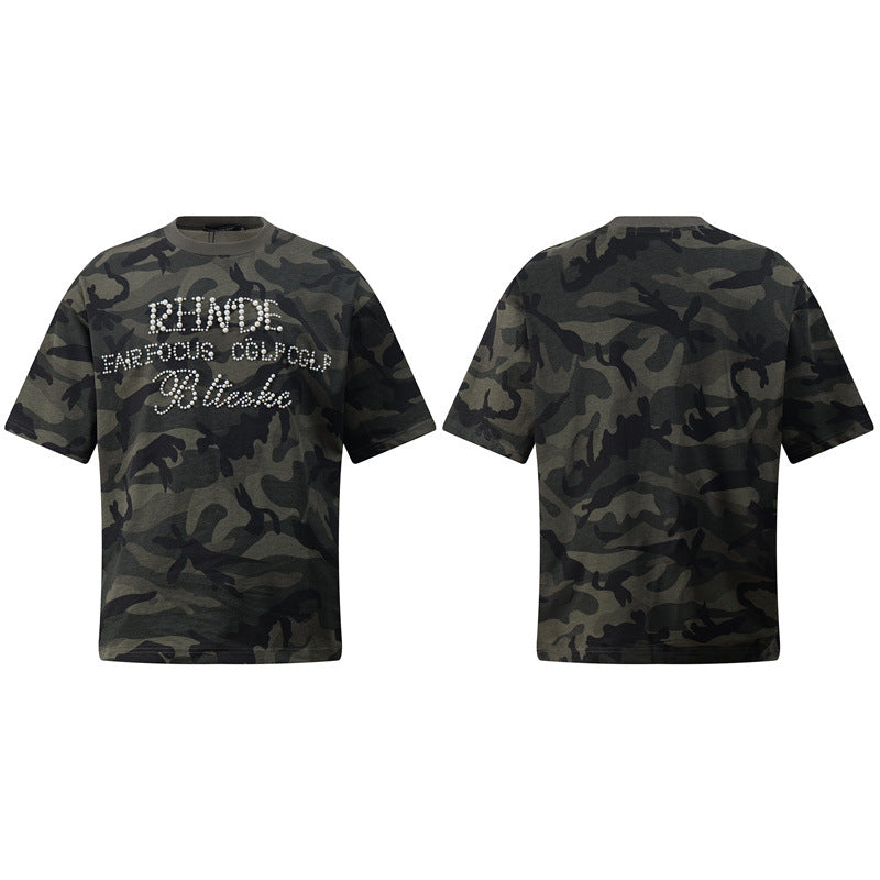 Casual Street Wear Vintage Short Sleeve T-Shirt Crew Neck Summer Top