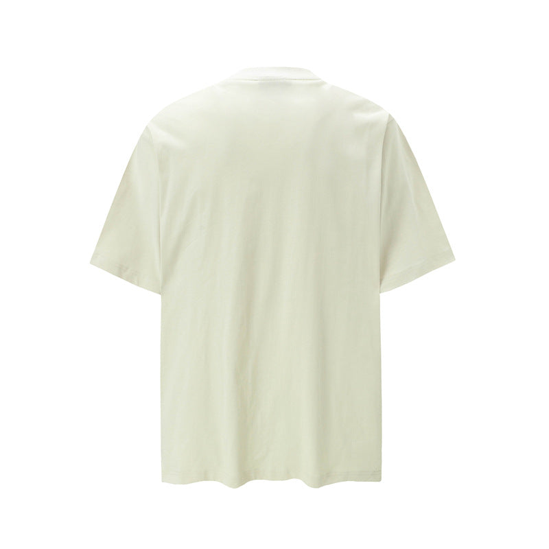 Camisas Retros Summer Short Sleeve Casual Cotton T-Shirt