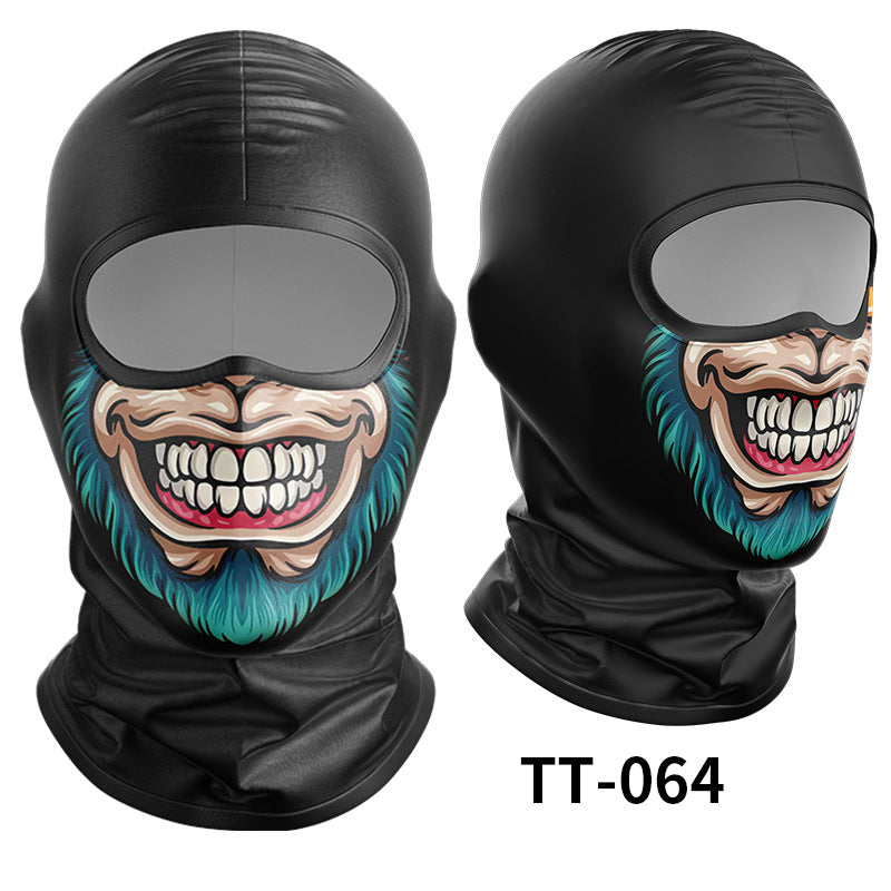 Cycling Windproof Hood Ice Silk Headgear Men's Lined Cap