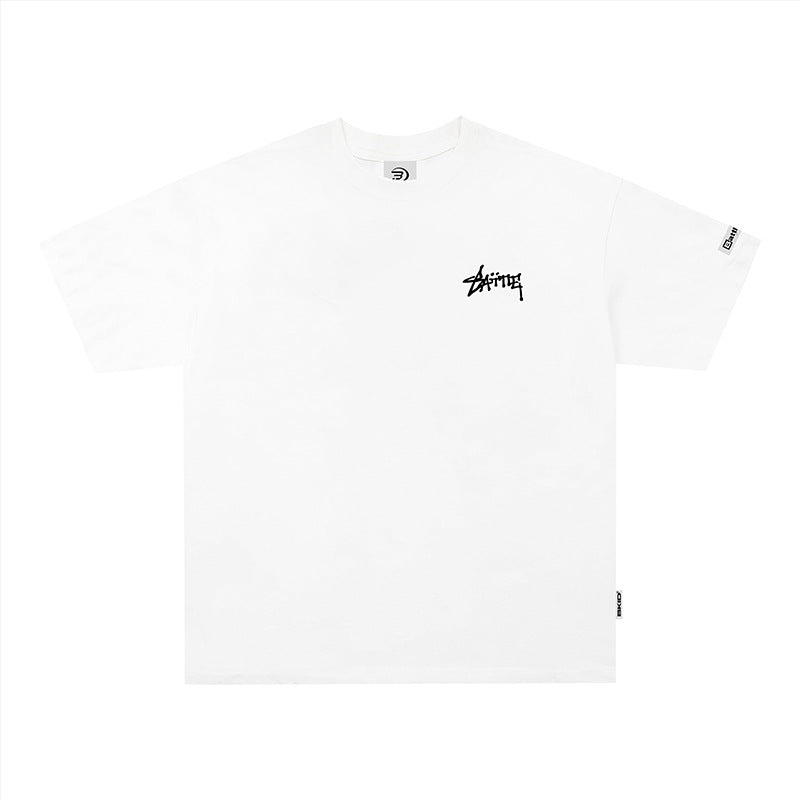 Vintage Tišö Rt Vintage Letter Print Short Sleeve T-Shirt