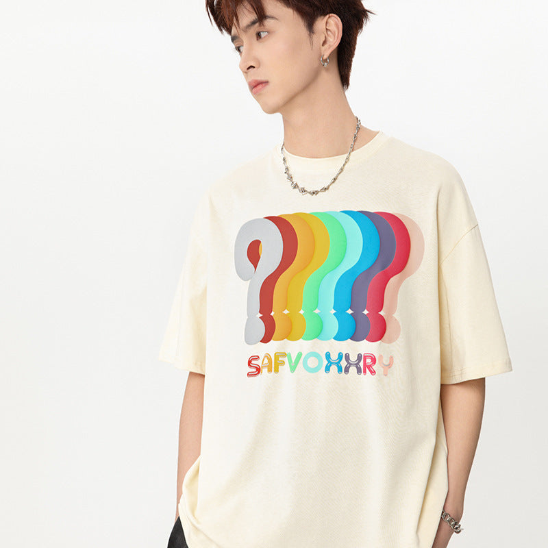 Vintage Tišö Rt Rainbow Foam Print Short Sleeve T-Shirt