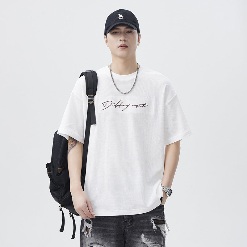 Men T-shirts Short Sleeve Summer Loose Top
