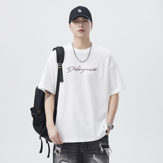 Men T-shirts Short Sleeve Summer Loose Top