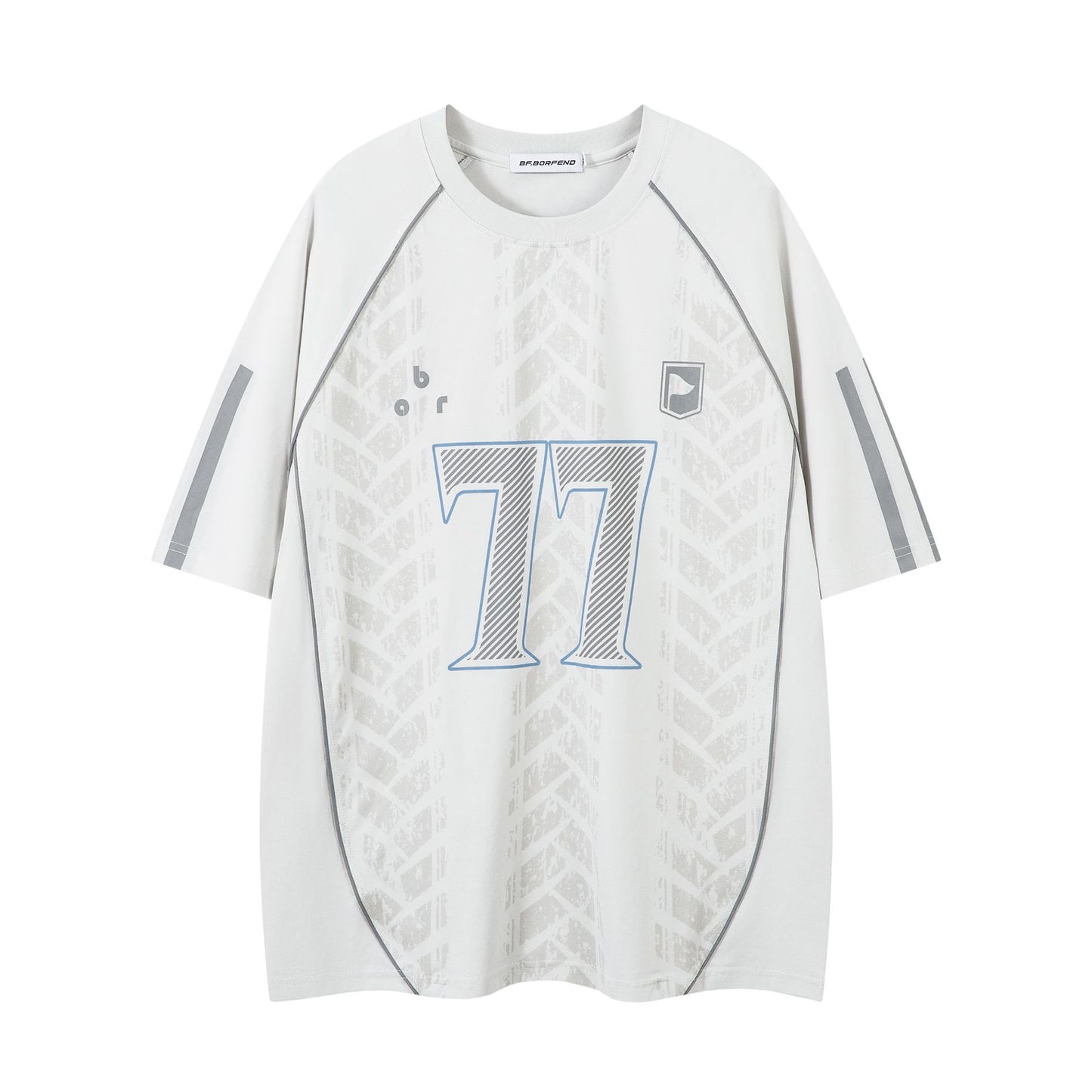 Hip hop shirt summer short sleeve loose hiphop racing suit t-shirt