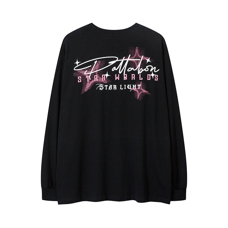 Marcas De Streetwear Loose Long Sleeve T-Shirt Top