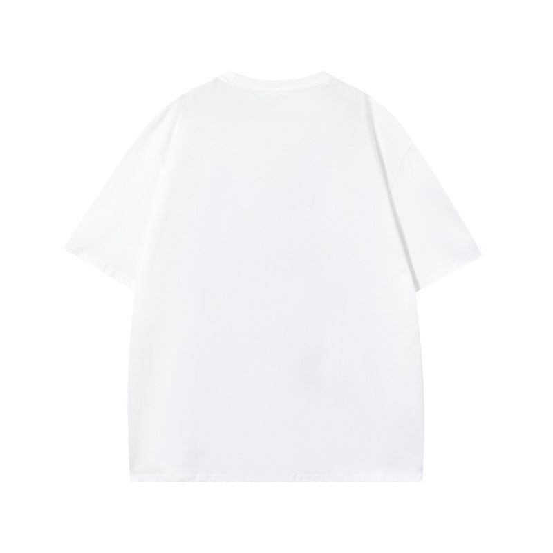 Vintage Tišö Rt Cartoon Printed Short Sleeve T-Shirt Summer Loose Top