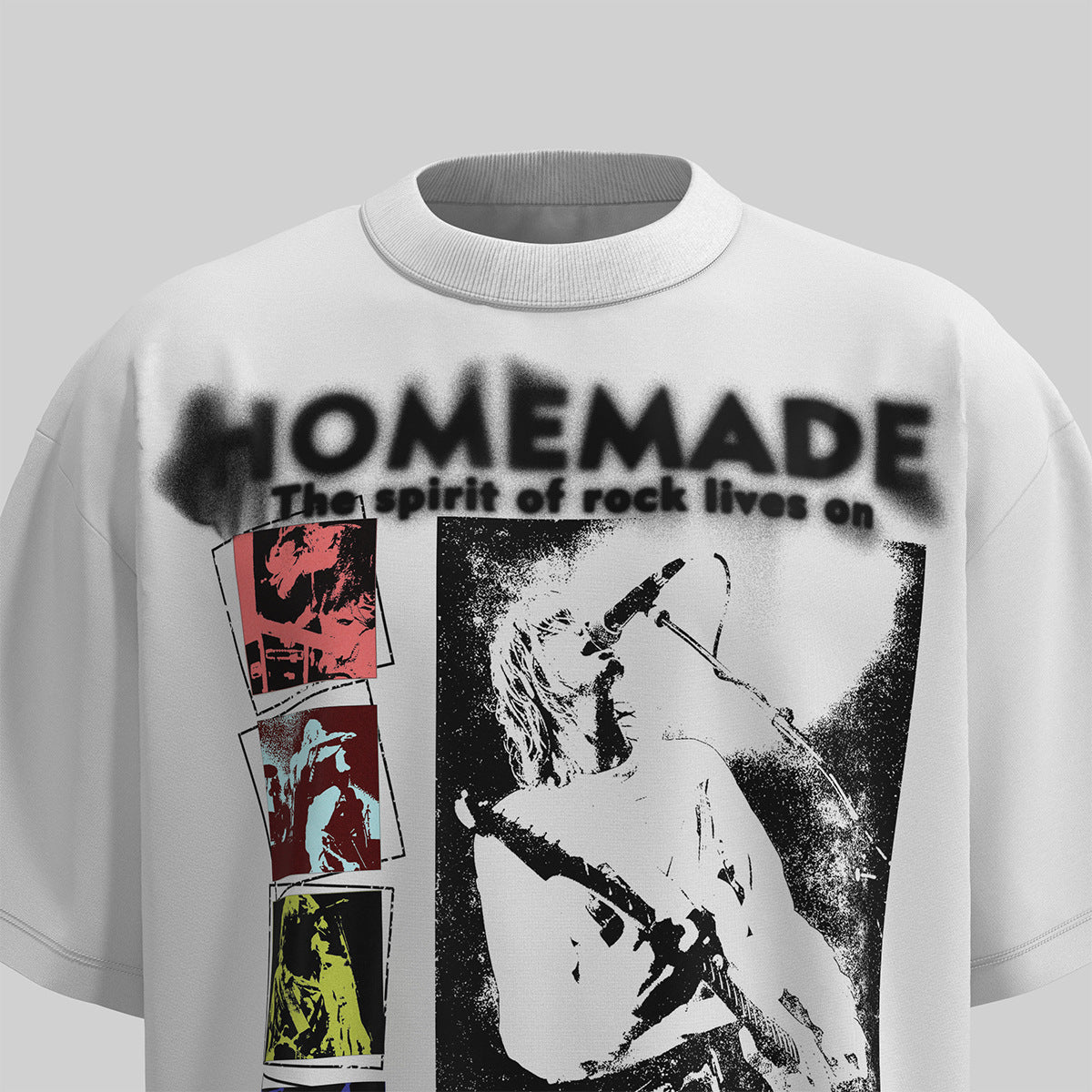 Retro Style Shirt For Men Summer Vintage Graffiti Print Short Sleeve T-Shirt