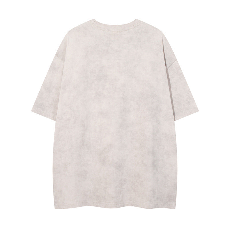 US drip outfits Summer Vintage Casual Loose Short Sleeve T-Shirts