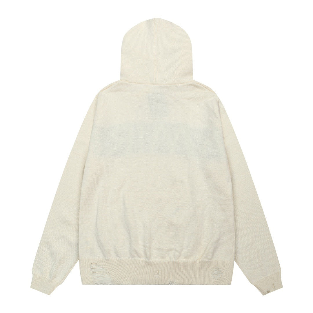 Amiri Sweater Fashion Loose Hooded Sweater