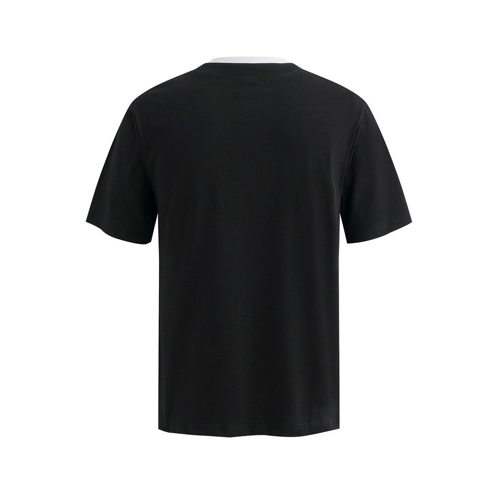 Nostalgia T Shirts Vintage Alphabet Short Sleeve T-Shirt Summer Loose Top