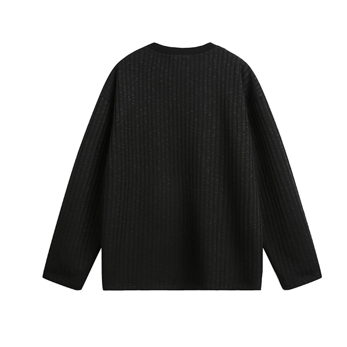 Unisex long-sleeved shirt autumcasual half-open collar
