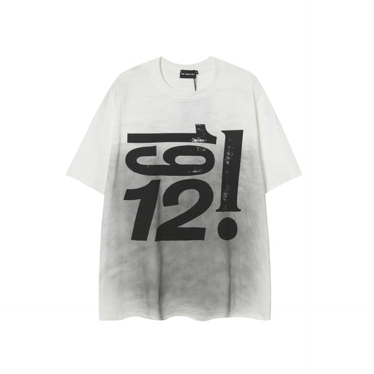 Vestimenta De Los 90 Summer Vintage Washed Old T-Shirt Short Sleeve