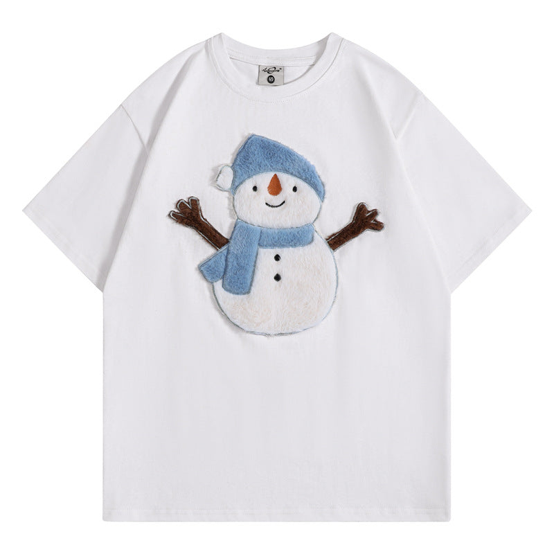 Camisetas streetwear Summer Vintage Meter Casual Loose Short Sleeve T-Shirt