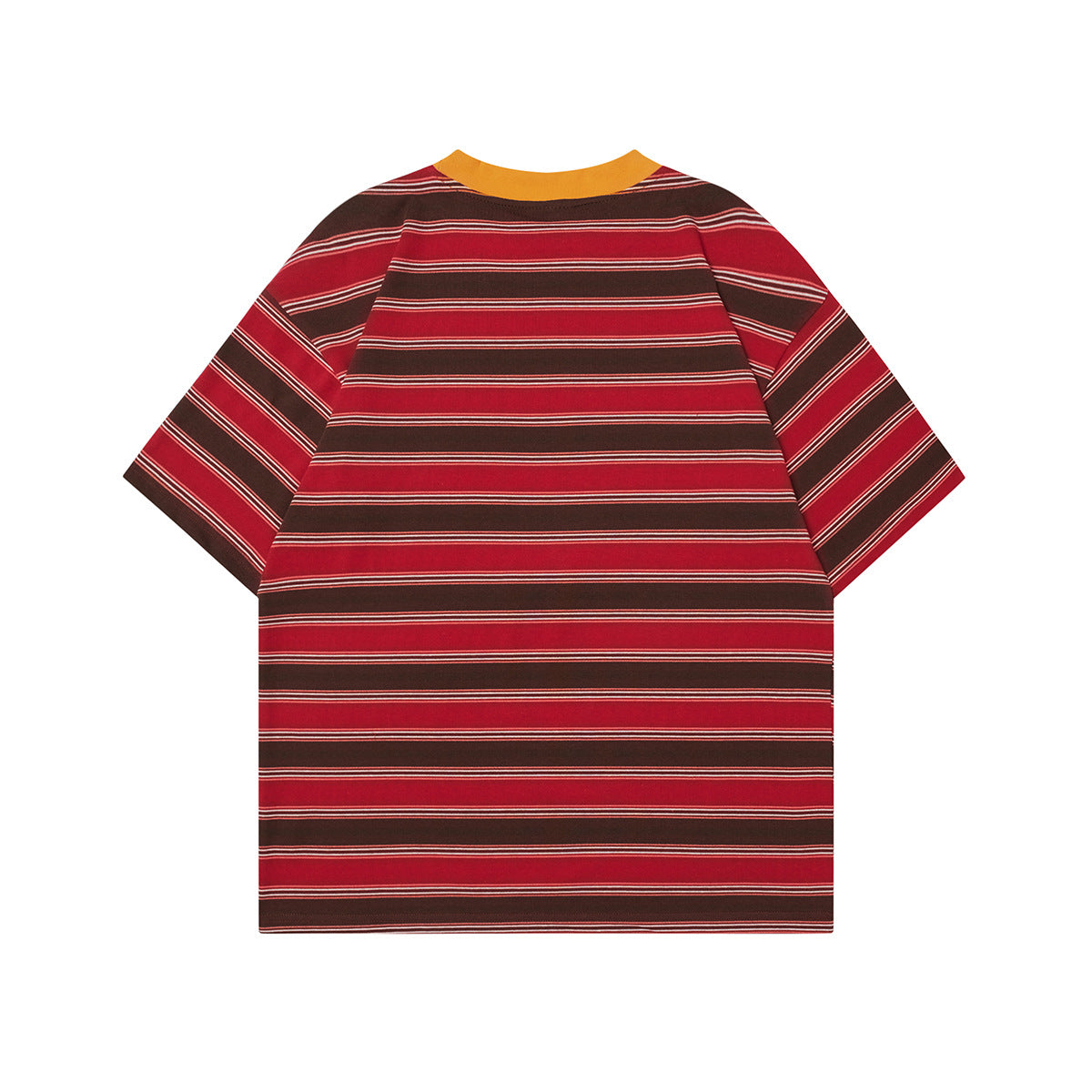 Unisex T-shirts Summer Vintage Striped Men's Loose Short Sleeve T-Shirt