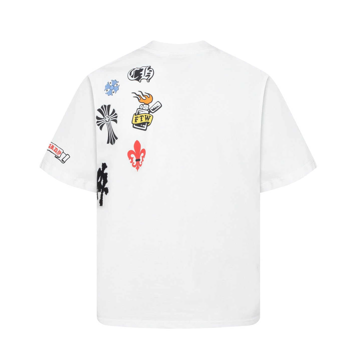Hip hop clothing new york summer vintage embroidered t-shirt short sleeves