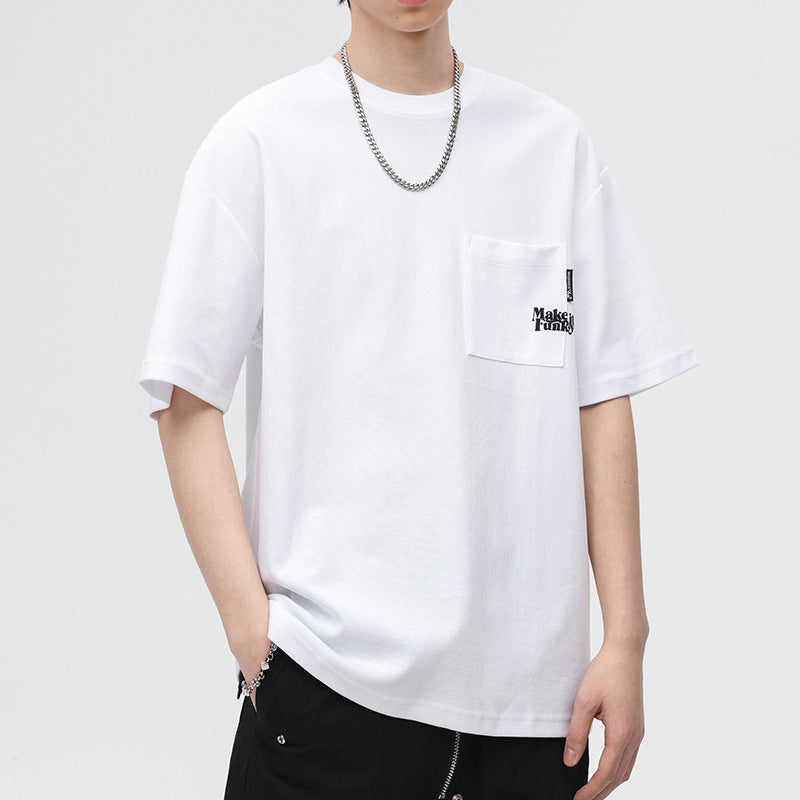Mens T-shirts Short Sleeves Loose Summer