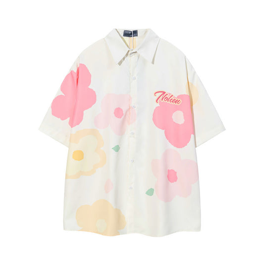 Vice streetwear Casual Loose Graffiti Short Sleeve T-Shirts
