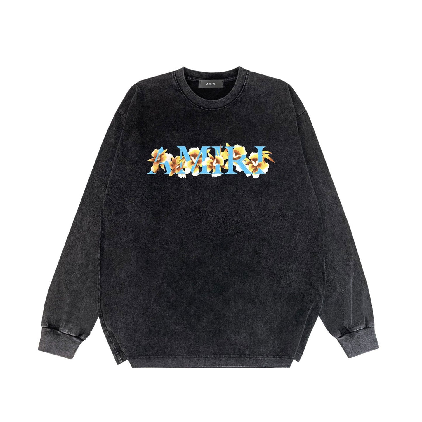Amiri Long-Sleeve Shirt Vintage Distressed Long Sleeve T-shirt