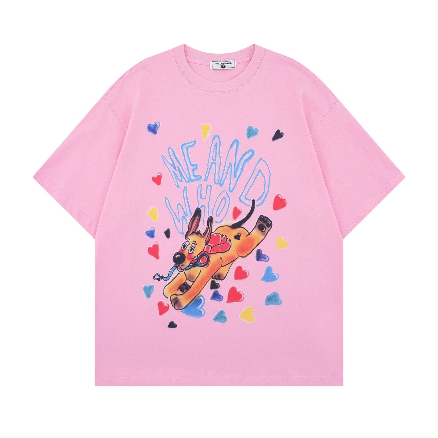 Vintage tarz t shirt summer dog short sleeve t-shirt loose top